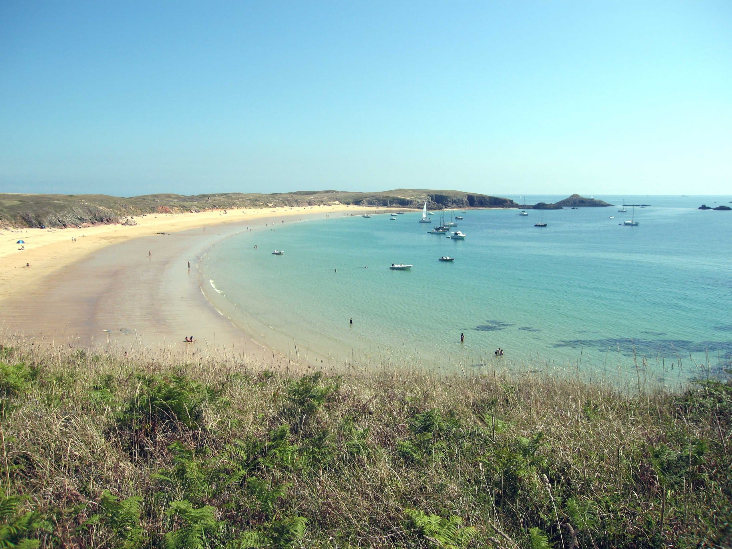 Ile d'Houat : plage et mer turquoise